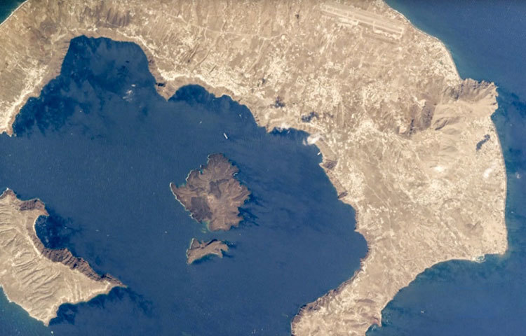 সান্তোরিনি ক্যালডেরা, গ্রিস।