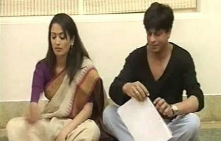 শাহরুখ খান : অডিশন পর্ব থেকে বাদ যাননি খোদ কিং খানও। &lsquo;স্বদেশ&rsquo; ছবির অডিশনে গায়েত্রী যোশীর সঙ্গে শাহরুখ।