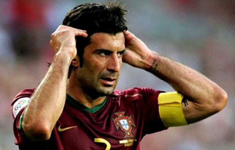 লুই ফিগো : পর্তুগালের সর্বকালের অন্যতম সেরা এই মিডফিল্ডার ক্লাব পর্যায়ে ছিলেন প্রায় অপ্রতিরোধ্য। যুব পর্যায়ে বিশ্বকাপ, ইউরো জিতলেও সিনিয়র পর্যায়ে তেমন কোনো সাফল্যই নেই ফিগোর। সর্বোচ্চ প্রাপ্তি ২০০৪ সালে ইউরোয় রানার্স হওয়া।