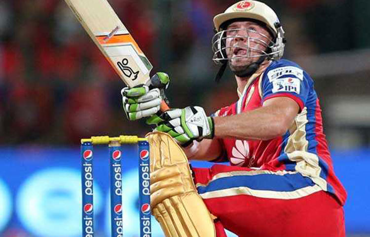 এবি ডি ভিলিয়ার্স : রয়্যাল চ্যালেঞ্জার্স ব্যাঙ্গালুরুর হয়ে খেলা দক্ষিণ আফ্রিকার বিস্ফোরক ব্যাটসম্যান এবি ডি ভিলিয়ার্স ২০১৬ সালে গুজরাট লায়ন্সের বিরুদ্ধে মাত্র ৪২ বলে শতরান করেন।