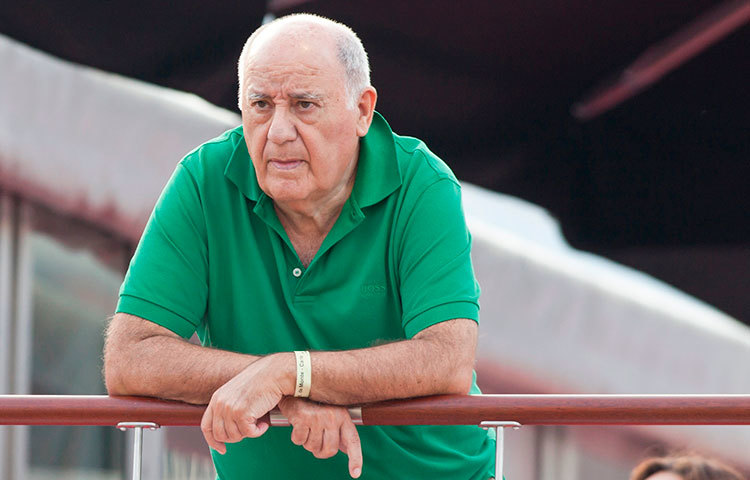 আমানসিও ওর্টেগা : ফ্যাশন হাউজ ইনডিটেক্সের প্রতিষ্ঠাতা আমানসিও ওর্টেগা গত বছর ৬৭ বিলিয়ন ডলার আয় করে আছেন বিল গেটসের পরেই।