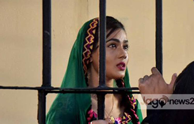 &lsquo;জান্নাত&rsquo; ছবির শুটিংয়ে মাহি। ব্যতিক্রমধর্মী একটি গল্প নিয়ে এ ছবিটি নির্মিত হচ্ছে। ছবি : মাহবুব আলম