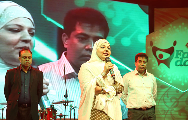 ফ্যামিলি ডে&rsquo;র অনুষ্ঠানে গ্রুপের পরিচালক (অর্থ) উজমা চৌধুরী বলেন, &lsquo;আমরা সবাই একই সুতোয় গাঁথা। এখানে এসে মনে হচ্ছে, সত্যিই আমরা সবাই একই পরিবারের সদস্য।&rsquo; ছবি : মাহবুব আলম