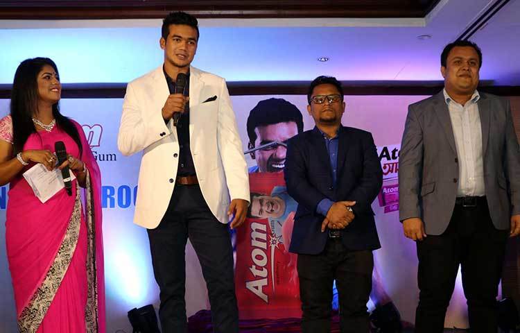 তাসকিন আহমেদ চুক্তিস্বাক্ষর অনুষ্ঠানে বক্তব্য রাখছেন। ছবি : বিপ্লব দিক্ষিৎ