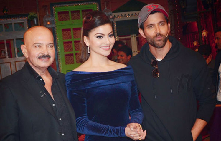 হৃত্বিকের সঙ্গে উর্বশী। তিনি বলিউড ছাড়িয়ে হলিউডের ছবিতে সমান জনপ্রিয়তা লাভ করতে চান।