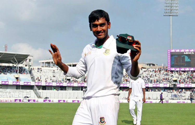 ঐতিহাসিক জয়ে মিরাজের কথা দর্শকরা কখনই ভুলতে পারবেন না। তখন অবশ্য বাংলাদেশ জয় থেকে দুই রান দূরে। তখনই ক্রিজে আসলেন তরুণ তুর্কি মেহেদী হাসান মিরাজ।