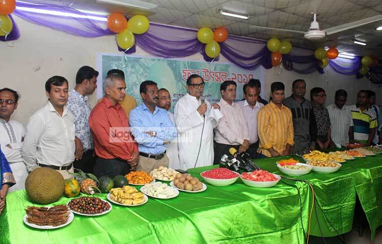 এ ফল মেলায় বিভিন্ন জাতীয় দৈনিক ও অনলাইনের সংবাদিকগণ উপস্থিত ছিলেন। ছবি : বিপ্লব দিক্ষিৎ