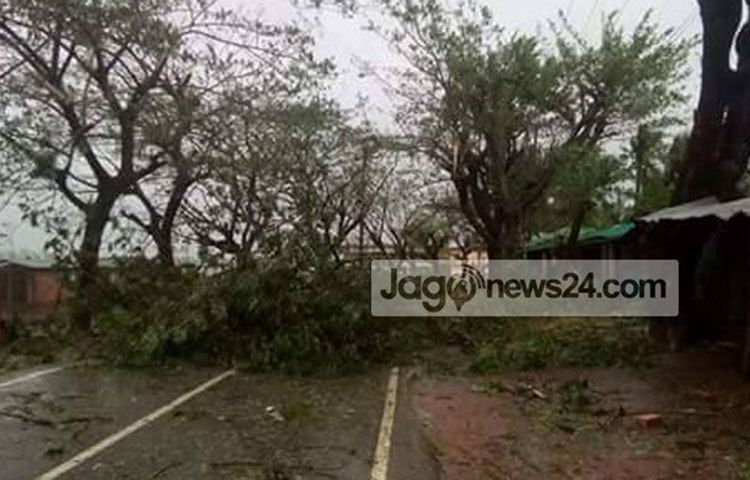 মোরা&rsquo;র আগাতে অনেক গাছপালা ভেঙ্গে পড়েছে। এখানে এখন প্রচণ্ড ঝড়ো বাতাসের সঙ্গে মাঝারি বৃষ্টিপাত হচ্ছে।