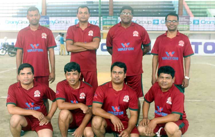 জাগো নিউজ ভলিবল টিম। ছবি : বিপ্লব দিক্ষৎ