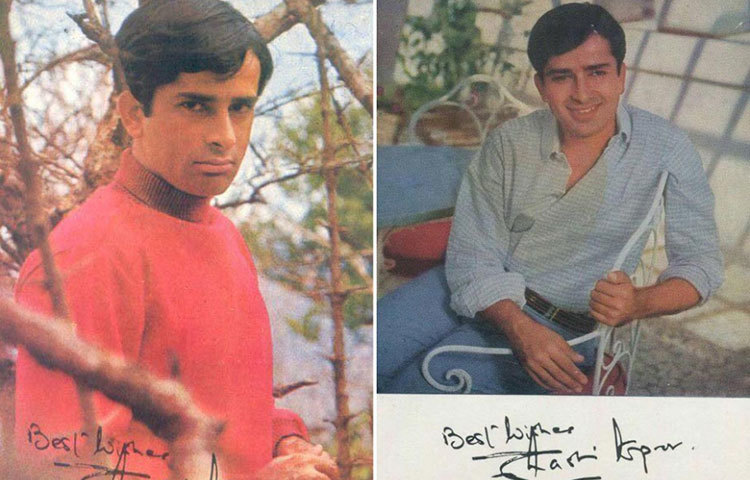 শশী কাপুর ফ্যানদের জন্য অটোগ্রাফ দিয়েছিলেন যে তার ছবিতে।