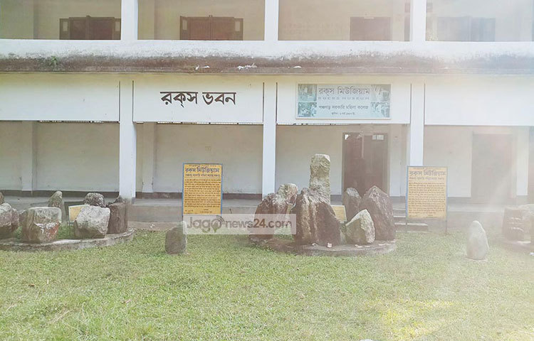 পাথরের জাদুঘর। এখানে প্রতিদিন অনেক দর্শক পাথর দেখতে আসেন।