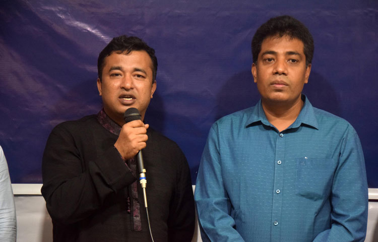 উদ্বোধনী অনুষ্ঠানে বক্তব্য রাখছেন জাগো নিউজের প্রধান বার্তা সম্পাদক মহিউদ্দিন সরকার। ছবি : মাহবুব আলম