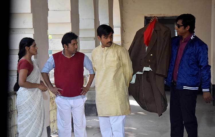 চলছে শুটিং। চলতি বছরেই চলচ্চিত্রটির কাজ শেষে হবে বলে জানালেন তৌকীর আহমেদ। ছবি : মাহবুব আলম