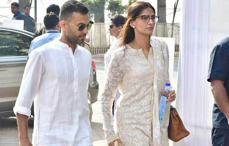 অনিল-কন্যা সোনম কাপুর, সঙ্গে আনন্দ আহুজা।