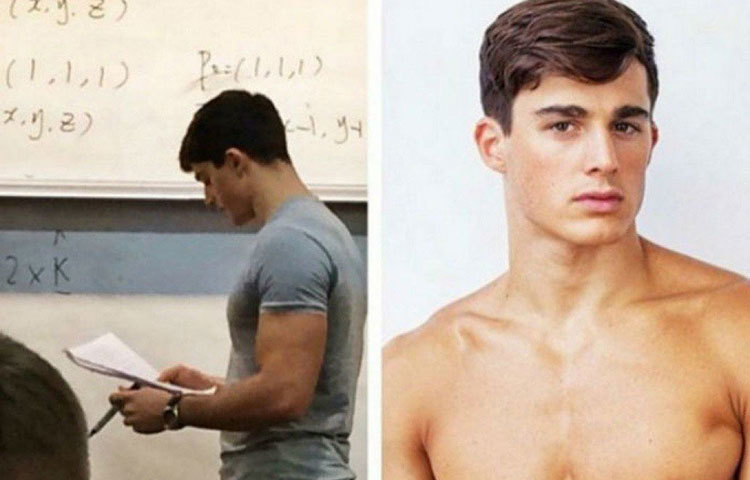 পোয়েত্রো বোসেলি : ইনিই নাকি ‘হটেস্ট’ অঙ্কের শিক্ষক। নিজের ম্যাথ টিচারের ছবি তুলে ইন্টারনেটে পোস্ট করেছিলেন লন্ডন ইউনিভার্সিটির এক ছাত্র। পোস্ট হওয়ার সঙ্গে সঙ্গেই ভাইরাল সেই ছবি। এমন হ্যান্ডসাম অঙ্কের শিক্ষককে নাকি আগে দেখা যায়নি।