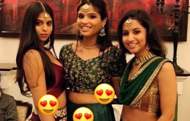 ভারতীয় লুকে সুহানা খান।