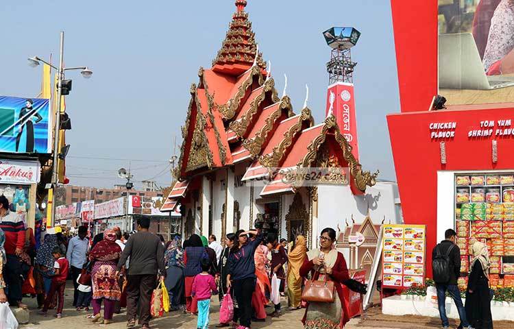 এরকমের নান্দনিকভাবে সাজানো হয়েছে বাণিজ্য মেলার বিভিন্ন প্যাভিলিয়ন। ছবি : বিপ্লব দিক্ষিৎ