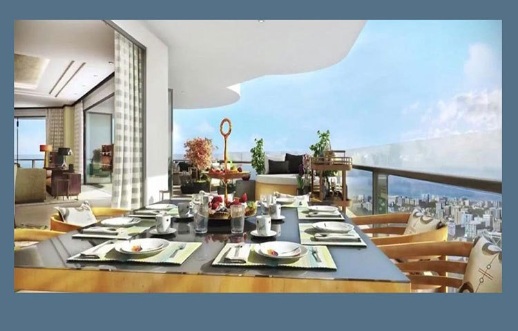 চকচকে ওই অ্যাপার্টমেন্টটি রয়েছে ‘ওমকার রিয়েলিটি এবং ডেভেলপার্স’ প্রজেক্টের ৩৪ তলায়। আরব সাগরের তীরে ওই কমপ্লেক্সের তিনটি টাওয়ার রয়েছে। যার মধ্যে সবচেয়ে বিলাসবহুল সি-টাওয়ারেই রয়েছে বিরাট-আনুশকার চকচকে অ্যাপার্টমেন্ট।