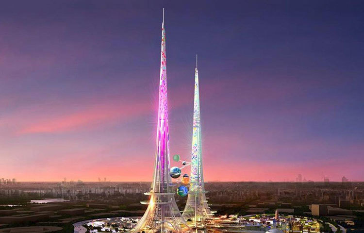 ২০১১ সালের অাগস্টে সৌদি বিলিওনিয়র প্রিন্স আলওয়ালীদ বিন তালাল প্রথম এ টাওয়ার তৈরির পরিকল্পনার কথা ঘোষণা করেন। তিনি জানিয়েছিলেন, ঘোষণার ৩৬ মাস পরই কাজ শুরু হয়ে যাওয়ার কথা ছিল।