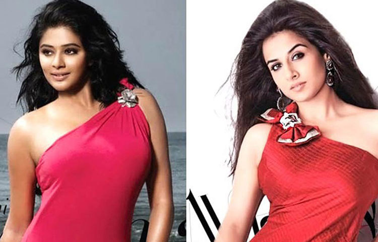 বিদ্যাবালান ও প্রিয়মণি : বলিউডের একজন ডিভা বলা যায় বিদ্যাকে। আর তার বোন প্রিয়মণি দক্ষিণ ভারতীয় ছবির জগতের একজন তারকা।