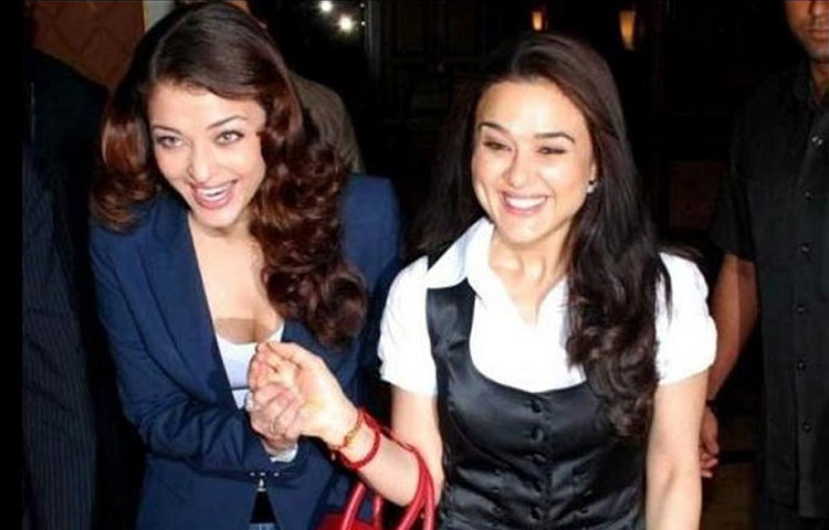 ঐশ্বরিয়া ও প্রীতিজিনতা ক্যারিয়ারের শুরুর সময় থেকেই অত্যন্ত প্রিয় বন্ধু।