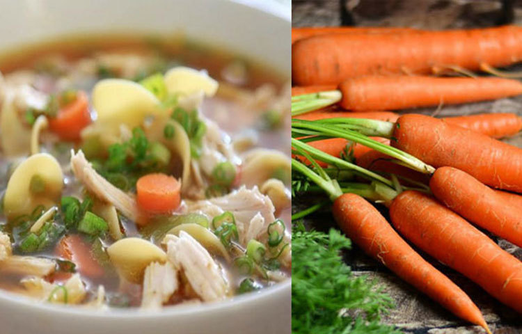 সিদ্ধ গাজর : গাজরকে বলা হয় সুপার ফুড। গাজরের ভিটামিন ও মিনারেলস দেহের রোগ প্রতিরোধ ক্ষমতা বাড়ায়। স্বাভাবিক কারণেই চট করে সর্দি-কাশির মতো রোগগুলো ধরে না। তবে ঠান্ডা লাগলে কাঁচা গাজর না খেয়ে সেদ্ধ করেই খাওয়া উচিত।