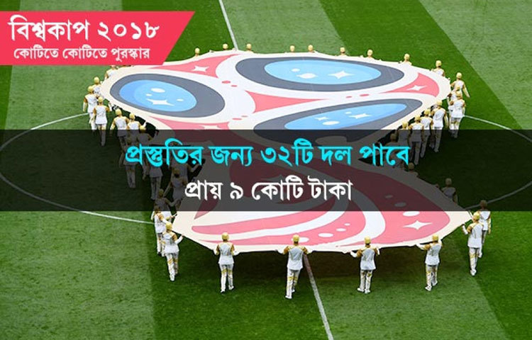 প্রস্তুতির জন্য ৩২টি দল পাবে প্রায় ৯ কোটি টাকা।