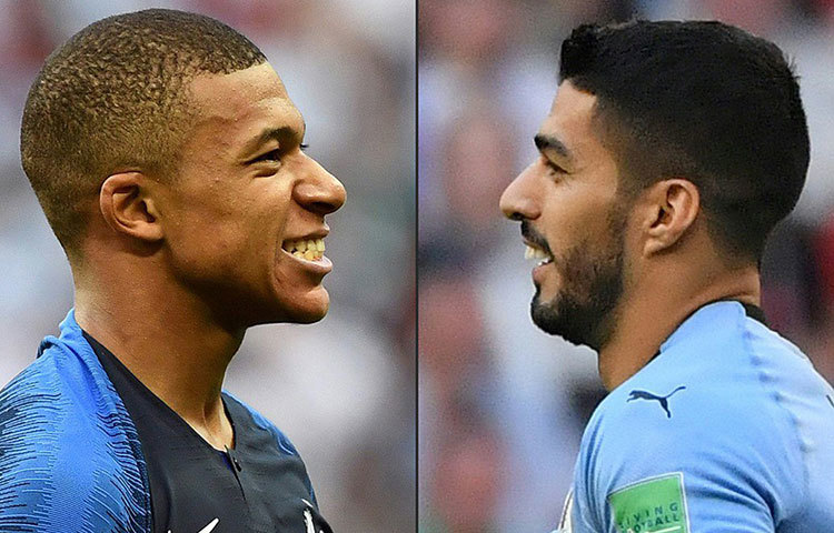 উরুগুয়ে বনাম ফ্রান্স : চলতি বিশ্বকাপের অন্যতম ফেভারিট পর্তুগালকে হারানোর পথে নিজের জাত চিনিয়েছে উরুগুয়ে। ফ্রান্সের রক্ষণকে বেগ দিতে রয়েছেন দোসর সুয়ারেজ। তবে কম যান না গ্রিজম্যান, পগবা, এমবাপেরাও। জমজমাট এই ম্যাচ দেখতে টিভির পর্দায় চোখ রাখুন ৬ জুলাই, শুক্রবার সন্ধ্যা ৮টায়।