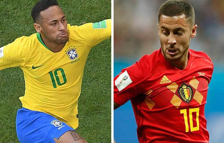 ব্রাজিল বনাম বেলজিয়াম : অনেকের মতে, এই বিশ্বকাপে ব্রাজিলের আসল তারকা নেইমার নন। তবে মেক্সিকোর বিরুদ্ধে গোল করে সেই সমালোচনার জবাব দিয়েছেন নেইমার। কিন্তু বেলজিয়াম যে নেইমারকে ফাঁকা জায়গা দেবে না তা স্পষ্ট। এই ম্যাচ ৬ জুলাই, শুক্রবার রাত ১২টায়।