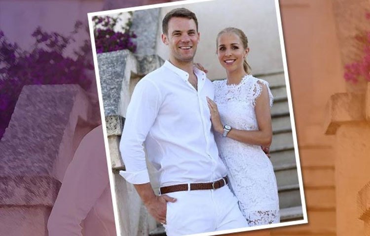 জার্মানির ক্যাপ্টেন ম্যানুয়েল ন্যয়ার বিয়ে করেছেন নিনা উইসকে।