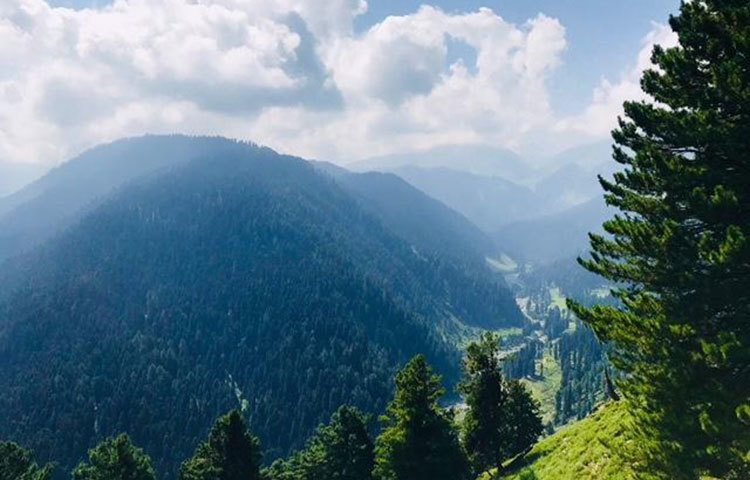 পাহাড় আর মেঘের মিতালি। ছবি : তাসিকুল হক