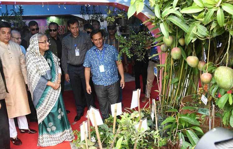 ‘সবুজে বাঁচি, সবুজ বাঁচাই, নগর-প্রাণ-প্রকৃতি সাজাই’ স্লোগানে এবারের বিশ্ব পরিবেশ দিবস ও পরিবেশ মেলা, জাতীয় বৃক্ষরোপণ অভিযান ও বৃক্ষমেলার উদ্বোধন করেন প্রধানমন্ত্রী।