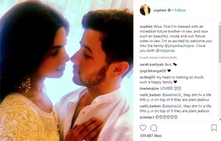 প্রত্যেকেই আবেগঘন পোস্ট লিখে প্রিয়ঙ্কাকে নিকের পরিবারের অন্যতম সদস্য হিসেবে স্বাগত জানিয়েছেন।