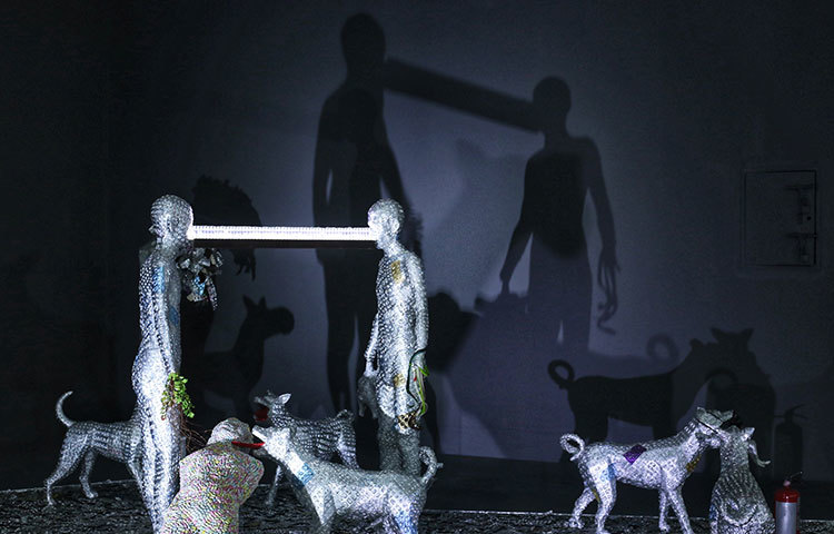 একটি চোখ ধাঁধানো শিল্পকর্ম। ছবি : মাহবুব আলম