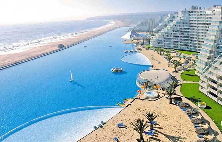 ৬০০০টা ৮মিটার লম্বা পুলের চেয়েও বড় এই সুইমিং পুল।