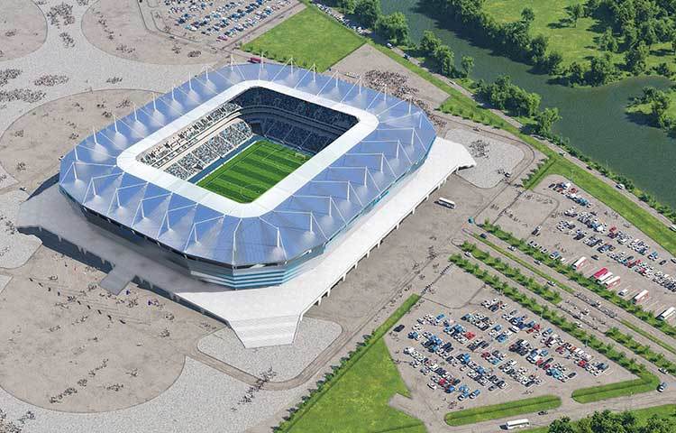 কালিনিনগ্রাদ স্টেডিয়াম : এ স্টেডিয়ামে ৩৫ হাজার ২১২ জন দর্শক খেলা দেখতে পারে। নির্মাণাধীন এই স্টেডিয়ামটি ২০১৭ সালে খুলে দেয়া হয়। এটিতে বিশ্বকাপের ৪টি ম্যাচ অনুষ্ঠিত হবে।