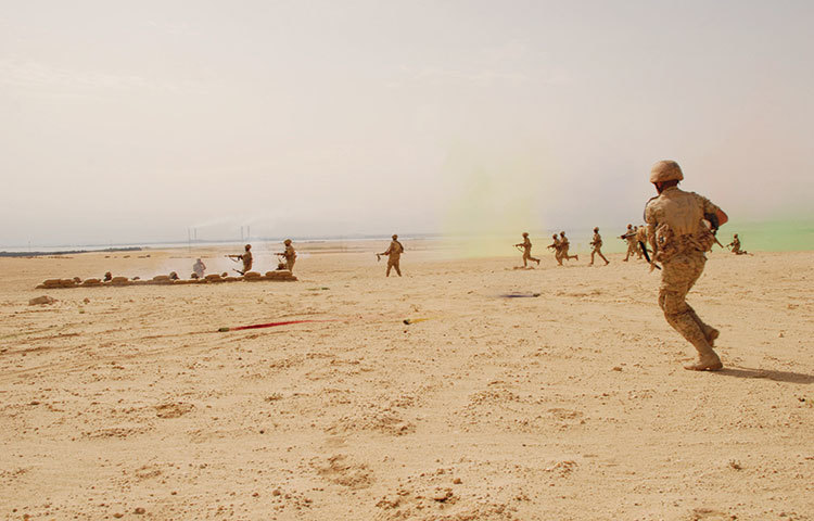 ওকেপি-তে প্রশিক্ষণের একটি মুহূর্ত; সাল- ১৯৯১।