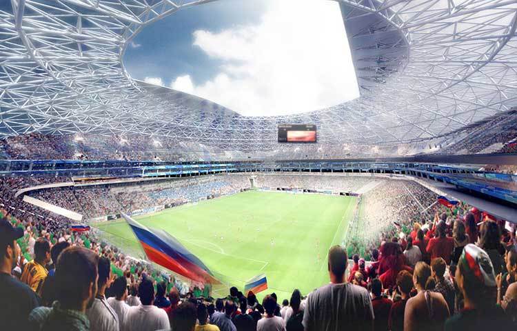 সামারা এরেনা : স্টেডিয়ামটি রাশিয়ার সামারাতে অবস্থিত। নির্মাণাধীন এই স্টেডিয়ামটিতে দর্শকদের জন্য ৪৫ হাজার আসন রয়েছে। ২০১৭ সালে এটি খেলার জন্য উন্মুক্ত করে দেয়া হয়। কোয়াটার ফাইনালসহ এখানে ৬টি খেলা অনুষ্ঠিত হবে।