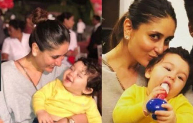 তারকা মা করিনা কাপুরের কোলে মহানন্দে তৈমুর।