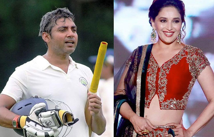 অজয় জাদেজা-মাধুরী দীক্ষিত : একটি ম্যাগাজিনের ফোটো শুটের সময় মাধুরীর সঙ্গে আলাপ হয় অজয় জাদেজার। গুজব রটে, মাধুরী-অজয় নাকি ডেট করছেন। তবে, সেই সম্পর্ক নাকি খুব অল্প সময়ের জন্যই ছিল।