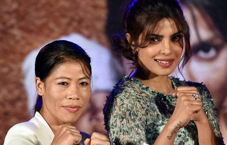 ২০১৪ সালে মহিলা বক্সার মেরি কমের বায়োপিক তৈরি হয়েছিল। মেরির ভূমিকায় অভিনয় করে প্রিয়াঙ্কা চোপড়া নজর কেড়েছিলেন। বলিউড সূত্রে খবর, মেরি কম ২৫ লাখ টাকা নিয়েছিলেন জীবনের গল্প বলার জন্য।