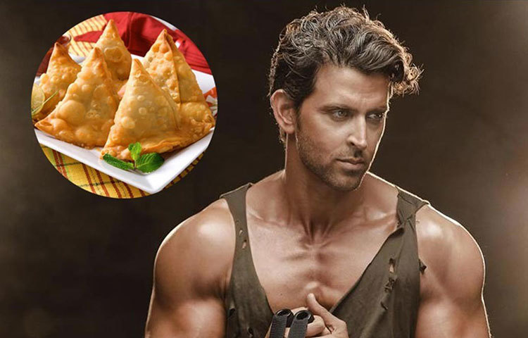 হৃতিক রোশন : স্বাস্থ্যের ব্যাপারে বরাবরই খুঁতখুঁতে হৃতিক। পছন্দ করেন হেলদি ডায়েট। ক্যালোরি মেপে খাওয়া এবং শরীরচর্চা-দু’টোই সবচেয়ে বেশি পছন্দ হৃতিকের। কিন্তু, সুযোগ পেলেই নাকি সিঙ্গাড়ার প্লেট নিয়ে বসে পড়েন। একবারে ডজন খানেক সিঙ্গাড়া নাকি একসঙ্গে খেতে পারেন তিনি।