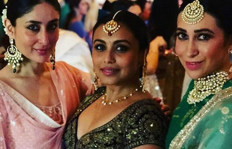 রানি মুখার্জী, কারিনা কাপুর, কারিশমা কাপুর।