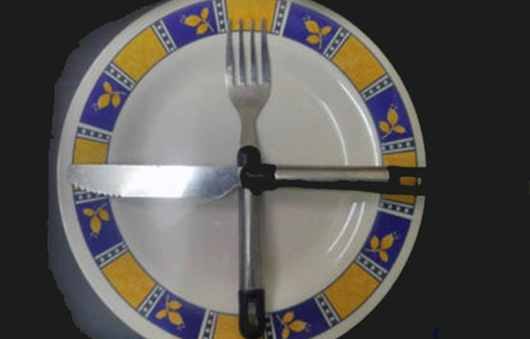 একটা ডিশ শেষ। এবার পরের ডিশ চাইছেন? তা হলে কাঁটা চামচ আর ছুরিটা একে-অপরের উপর ৯০ ডিগ্রি কোণ করে রাখুন। এটা দেখেই হোটেল বয় বুঝে যাবেন আপনি পরবর্তী ডিশ চাইছেন।