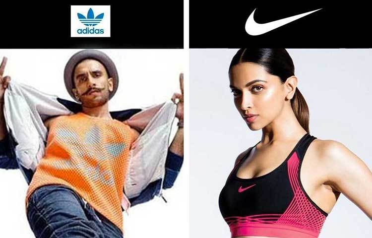 রণবীর বলছেন ‘অ্যাডিডাস’ ব্যবহার করতে, আর দীপিকা বলছেন ‘নাইকি’। দু’টি ব্র্যান্ডের মধ্যে বিশ্ব বাজারে মারাত্মক প্রতিযোগিতা রয়েছে।