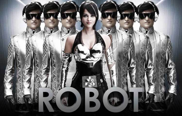 তামিল ডিরেক্টর শঙ্করের তৈরি রোবট তৈরি করতে খরচ হয়েছিল ১৩২ কোটি টাকা। ২০১০ সালের ছবিটি বাজার থেকে তুলেছিল ২৫৬ কোটি টাকা। রজনীকান্তের সঙ্গে অভিনয় করেছিলেন দীপিকা পাড়ুকোন।