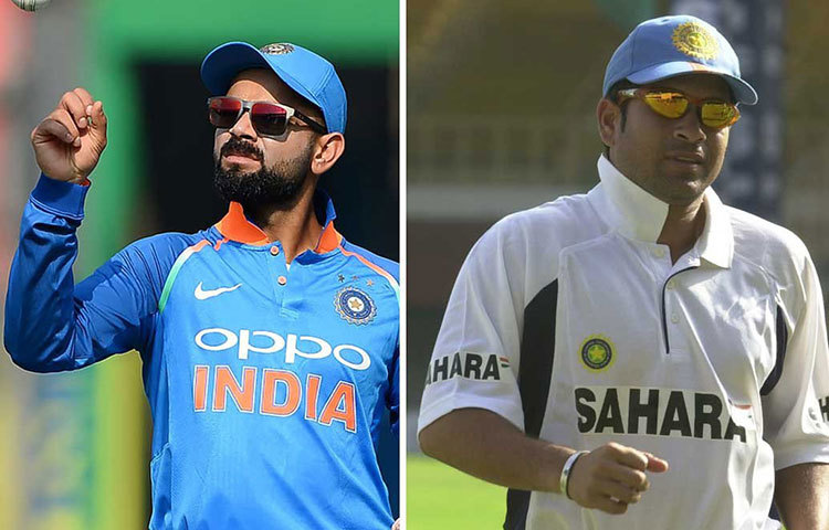 ঘরের মাঠে ১৬০টি একদিনের ম্যাচ খেলার পর শচীনের গড় ছিল ৪৮.১১। আর বিরাটের ক্ষেত্রে ৭৭টি একদিনের ম্যচের পর বিরাটের গড় ৫৯.২৫।