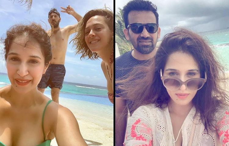 মালদ্বীপে জহিরকে পার্টি করতে দেখে ছুটি কাটানোর লোভ সামলাতে করতে পারেননি যুব রাজও। বুধবারেই স্ত্রী হ্যাজেলের সঙ্গে মালদ্বীপের ফ্লাইটে উড়ে গিয়েছেন যুব রাজ।