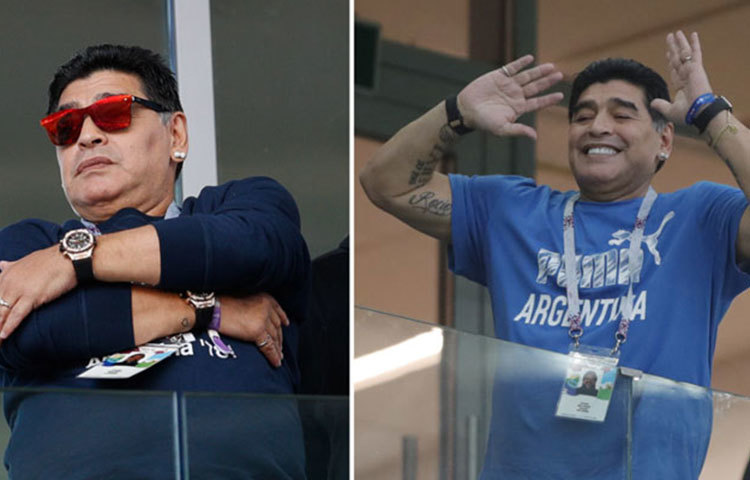 অনেক সময় অনেক জায়গাতেই দেখা গিয়েছে, দুই হাতে একই ঘড়ি পরে রয়েছেন ম্যারাডোনা। কেন এমন করেন তিনি? অনেকে বলেন, এটা তার স্টাইল। কিন্তু তার এমন স্টাইলের পিছনে কারণ রয়েছে।