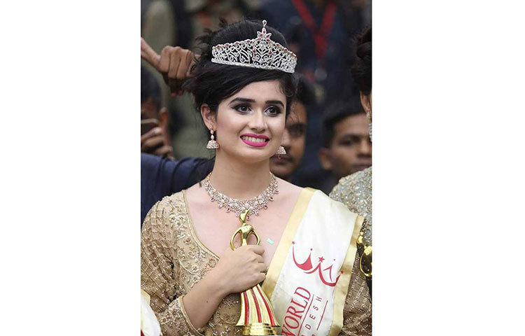 মিস ওয়ার্ল্ড বাংলাদেশ জান্নাতুল ফেরদৌস ঐশী।